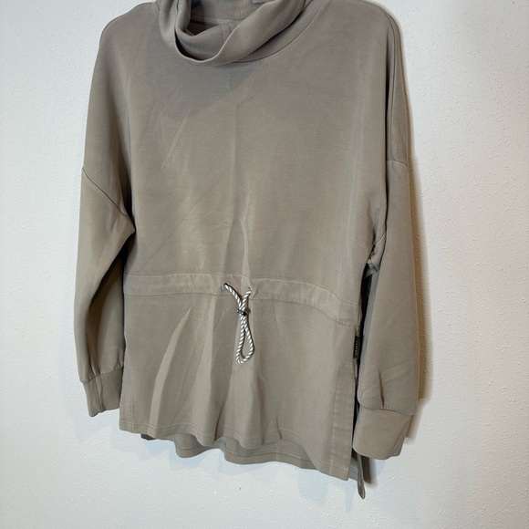 Varley Tops - Varley Taupe Cowl Neck Top medium
